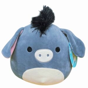 NWT *Squishmallow "Jason" The 8" Plush Grey-Blue Donkey (KellyToys)